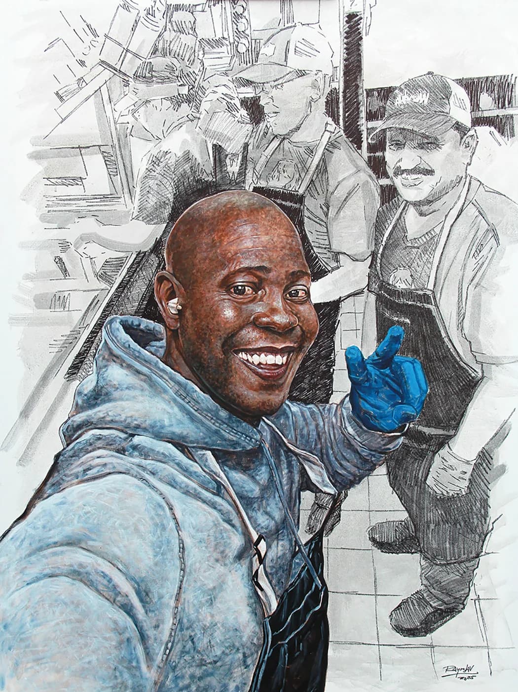 Artwork titled Diornelys at Work