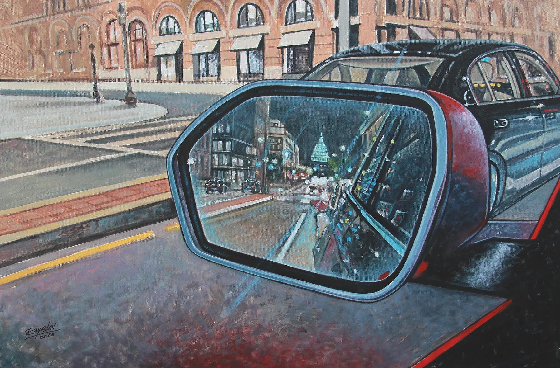 Artwork titled Rearview to the Capitol