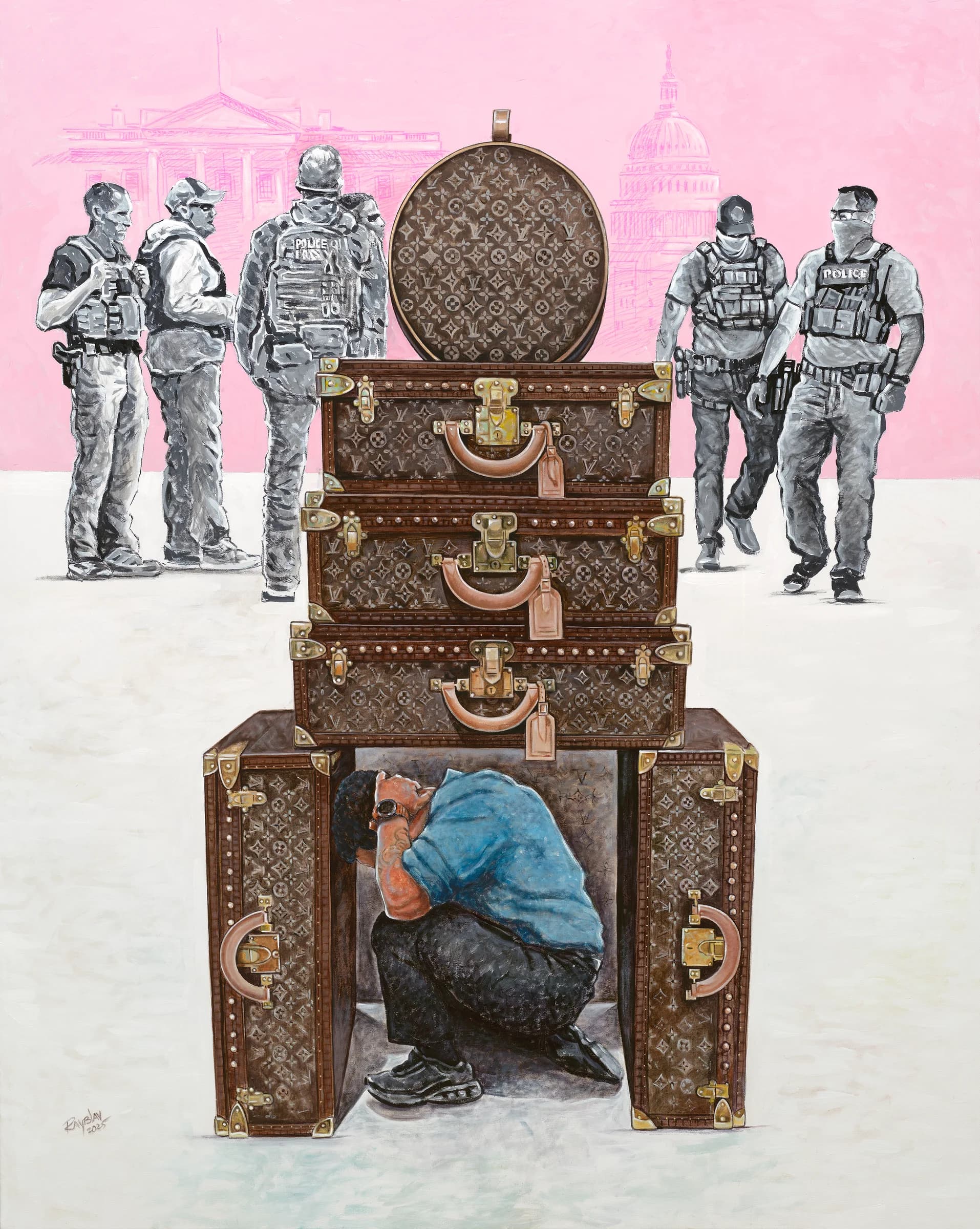 Artwork titled Luxury Under Siege, Luxury in Decay Series